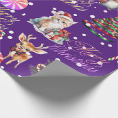 クリスマスラッピング紙 ラッピングペーパー (角)