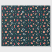 クリスマスラッピング紙 ラッピングペーパー (フラット)