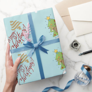 クリスマスラッピング紙。 ラッピングペーパー