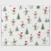 クリスマスラッピング紙 ラッピングペーパー (フラット)