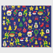 クリスマスラッピング紙 ラッピングペーパー (フラット)