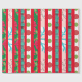 クリスマスラッピング紙 ラッピングペーパー (フラット)