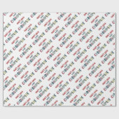 クリスマスラッピング紙 ラッピングペーパー (フラット)