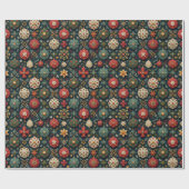 クリスマスラッピング紙 ラッピングペーパー (フラット)