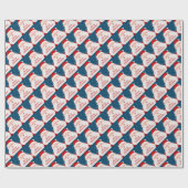 クリスマスラッピング紙 ラッピングペーパー (フラット)