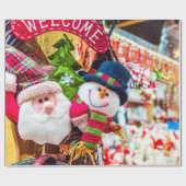 クリスマスラッピング紙 ラッピングペーパー (フラット)