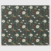 クリスマスラッピング紙 ラッピングペーパー (フラット)