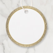 クリスマスラッピング紙 – 北欧金ゴールド – ギフトラベル フェイバータグ (裏面)