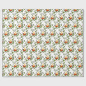 クリスマスラッピング紙 – 梨の木のパトリッジ ラッピングペーパー (フラット)