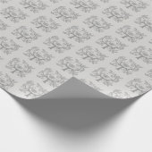 クリスマスラッピング紙 – 梨の木のパトリッジ ラッピングペーパー (角)