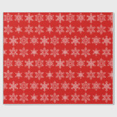 クリスマスラッピング紙 – 雪片 ラッピングペーパー (フラット)