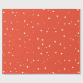 クリスマスラップ紙，ギフト紙，マット紙，赤 ラッピングペーパー (フラット)