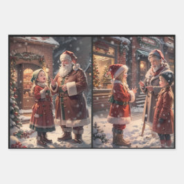 クリスマスラップ ラッピングペーパーシート