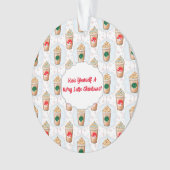 クリスマスラテオージースノーフレークパターン オーナメント (正面)