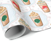 クリスマスラテオージースノーフレークパターン ラッピングペーパー (ロールコーナー)