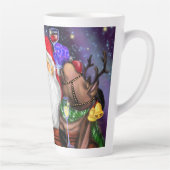 クリスマスラテマグギフトサンタとトナカイおもしろい カフェラテマグ (右)