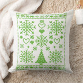 クリスマスラバークロスパターンサンプラーデザイン クッション (ブランケット)