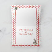 クリスマスラビッツ&サンタホリデーキュートバニーレトロ シーズンカード (内部)