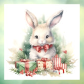 クリスマスラビットの窓にしがみつく ウィンドウサイン (シート3)