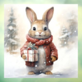 クリスマスラビットの窓にしがみつく ウィンドウサイン (シート3)