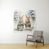 クリスマスラビットタペストリー タペストリー (インサイチュ)