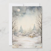 クリスマスラビットピータークラシックベイビーシャワー 招待状 (裏面)