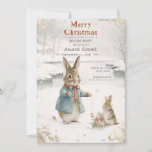 クリスマスラビットピータークラシック 招待状 (正面)