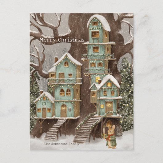 クリスマスラビットピーターヴィンテージポストカード ポストカード (正面)