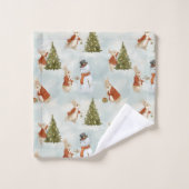 クリスマスラビットピーターヴィンテージ バスタオルセット (ウォッシュタオル)