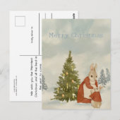 クリスマスラビットピーターヴィンテージ ポストカード (正面/裏面)