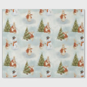 クリスマスラビットピーターヴィンテージ ラッピングペーパー (フラット)