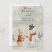 クリスマスラビットピーター招待状 招待状 (正面)