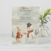 クリスマスラビットピーター招待状 招待状 (スタンド正面)