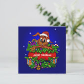 クリスマスラビットフラットカード (スタンド正面)