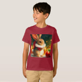 クリスマスラビット1 Tシャツ (正面フル)
