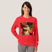 クリスマスラビット1 Tシャツ (正面フル)