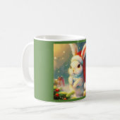 クリスマスラビット2 コーヒーマグカップ (正面左)