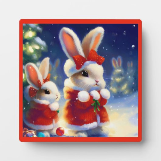 クリスマスラビット3 フォトプラーク (正面)
