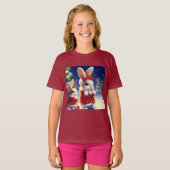 クリスマスラビット3 Tシャツ (正面フル)