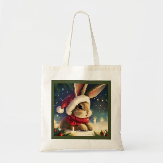クリスマスラビット4 トートバッグ (正面)
