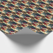 クリスマスラビット4 ラッピングペーパー (角)