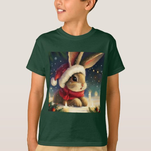 クリスマスラビット4 Tシャツ (正面)