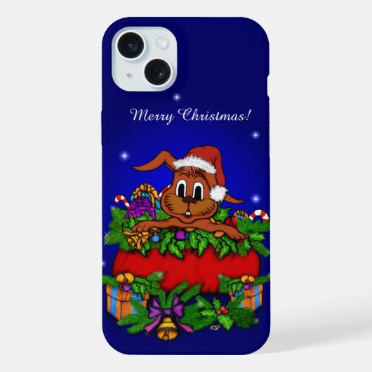 クリスマスラビット iPhoneケース (裏面)