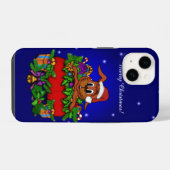 クリスマスラビット iPhoneケース (裏面横)
