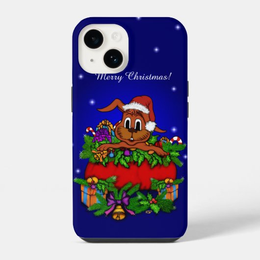 クリスマスラビット iPhoneケース (裏面)