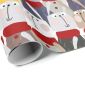 クリスマスラビツラッピング紙 ラッピングペーパー (ロールコーナー)