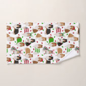 クリスマスラフなコリーバスタオルセット バスタオルセット (ハンドタオル)