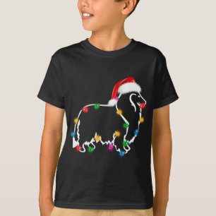 クリスマスラフクリスマスライツサンタハットおもしろい Tシャツ
