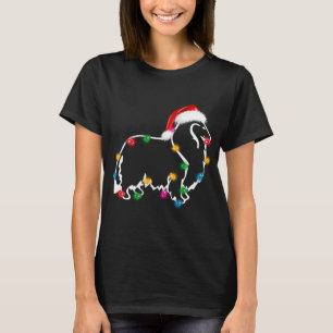 クリスマスラフクリスマスライツサンタハットおもしろい Tシャツ