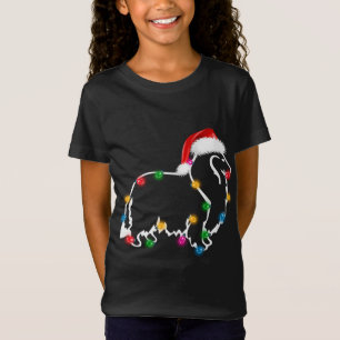 クリスマスラフクリスマスライツサンタハットおもしろい Tシャツ